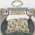 thumbnail image 2 of Designart 'Geometric luxury jungle foliage pattern' Mid-Century Modern Duvet Cover Set, 2 of 4