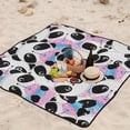 thumbnail image 6 of GZHJMY Cute Panda Large Picnic & Outdoor Beach Blanket, Waterproof Foldable Sandproof 3-Layer Picnic Mat for Camping,Hiking,Travel,Park,Concerts,78"X 78", 6 of 6