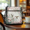 thumbnail image 3 of Kuiaobaty Cherry Blossom Print Crossbody Bag for Women, Hummingbird Print Vegan Leather Messenger Handbag Crossbody, Multi Pockets Hobo Purse with Adjustable Strap for Travel, 3 of 7