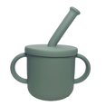 thumbnail image 1 of Taza de Pajita de Silicona para Bebé | Tazas para sorber para bebés de 6 a 12 a 18 meses | Tazas de entrenamiento abiertas con asa de fácil sujeción | Tazas de refrigerio, 1 of 7