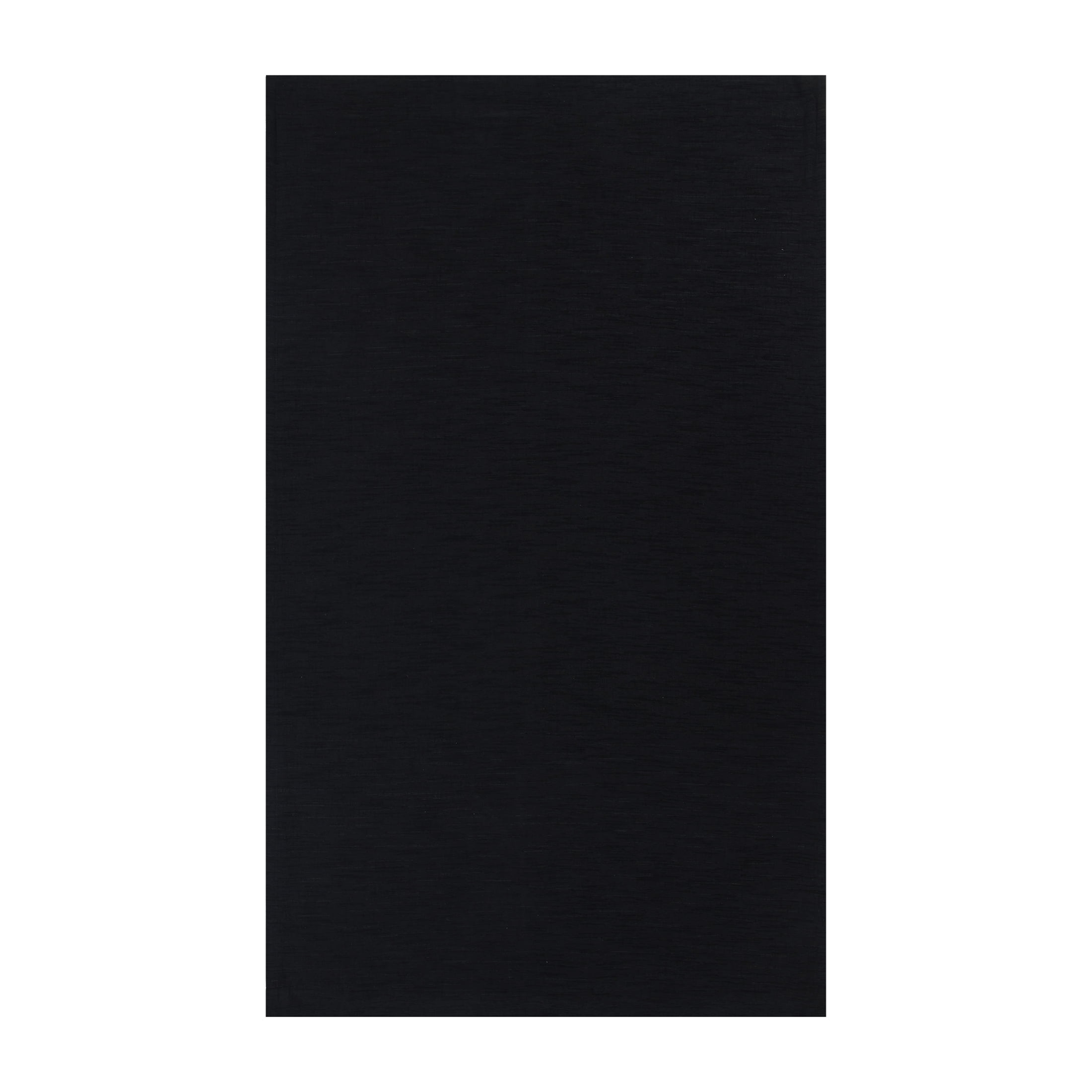 Better Homes & Gardens Textured Solid Chenille Blackout Single Curtain Panel, Black, 50"W x 84"L