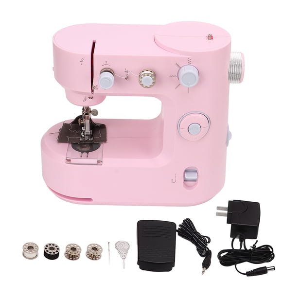 Sewing Machine 5 Stitch Portable Small Overlock Multifunctional Home Sewing Machine for Family Children's Day 100‑240V US Plug