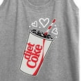 thumbnail image 3 of Diet Coke - Heart Bubbles - Women's Racerback Tank Top, 3 of 5