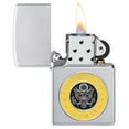 thumbnail image 3 of Zippo 48977 U.S. Army Design Satin Chrome Metal Windproof Lighter, 3 of 6