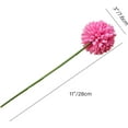 thumbnail image 2 of 12pcs Hot Pink Fake Flowers 12" Artificial Chrysanthemum Ball Silk Flowers Bouquet for Home Kitchen Wedding Table Arrangement Decorations, 2 of 9