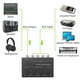 thumbnail image 2 of Mini 4 Channel Passive Mixer Compact Musical Instrument CD Player Computer Stereo Hub Mixer, 2 of 5