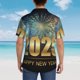 thumbnail image 4 of Balery 2025 New Year 5 Camisas hawaianas de manga corta para hombre, camisas playeras de corte holgado, camisas de vacaciones con botones,Large, 4 of 7