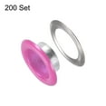 thumbnail image 3 of 200 Juego Color Redondos Ojales 10mm Fucsia Unique Bargains, 3 of 7