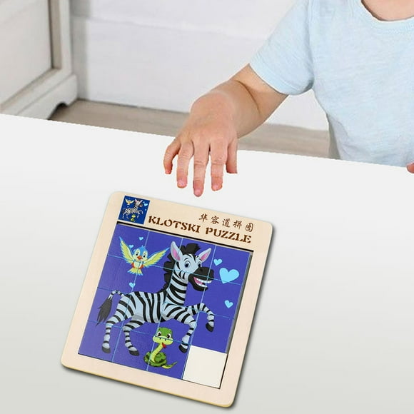 BELOVING Cartoon Jigsaw Puzzle Fine Motor Skill Educational Toy Number Slide for Kids Zebra