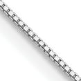 thumbnail image 1 of Sterling Silver Rhodium-Plated .8mm Box Chain (24 X 0.8) Made In Italy qbx015r-24, 1 of 5