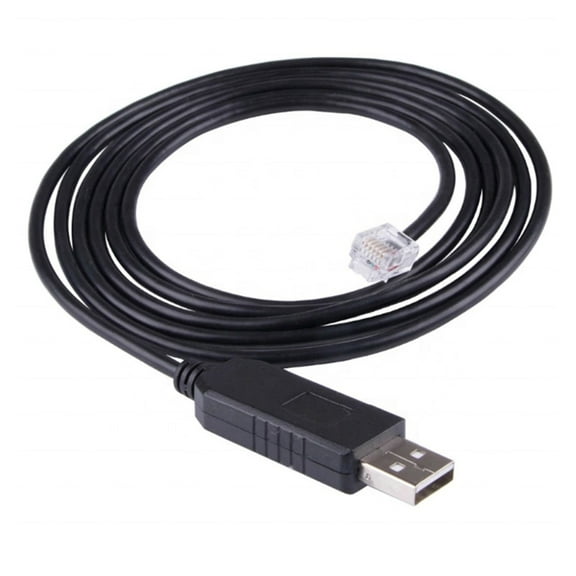 USB to RJ12 RS232 Virtual Serial Cable for Seamlessly and Fast Data Transfer and Device Compatibility 180CM