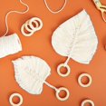 thumbnail image 2 of CNKOO 20 Pack Unfinished Natural Wood Rings for Crafts  Macrame Projects  Jewelry Making  DIY Pendant Connectors, 2 of 5