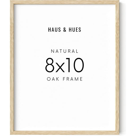 Haus and Hues 8x10 Frame - 8x10 Wood Picture Frame Wood Frames 8x10 Wood Frame Natural Wood Picture Frames Light Wood Frame 8x10 Picture Frame Wood Color Frame Natural Wood Frame, BEIGE FRAMED