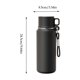 thumbnail image 3 of Taza de viaje aislada de acero inoxidable de 800 ml con tapa segura y asa para bebidas calientes o frías, compacta y portátil para acampar, la oficina y el uso diario., 3 of 7