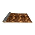thumbnail image 2 of Ahgly Company Indoor Round Abstract Orange Modern Area Rugs, 7' Round, 2 of 4