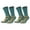 Green, variant on GoWith Merino Wool Cushioned Hiking Crew Socks | Lightweight Walking Socks | 2 Pairs | Model: 3592