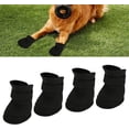 thumbnail image 5 of (S) Paquete de 4 botas de silicona para cachorros (Negro), Zapatos impermeables para mascotas, Zapatos antideslizantes para la lluvia para perros, Protectores de patas para mascotas, 5 of 5