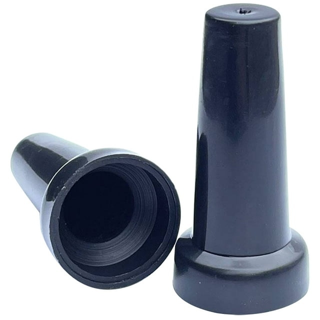 Ensemble de 2 Pcs de Rechange pour Parasol de Terrasse, Toit Noir, Cylindrique, Résistance à la Pression
