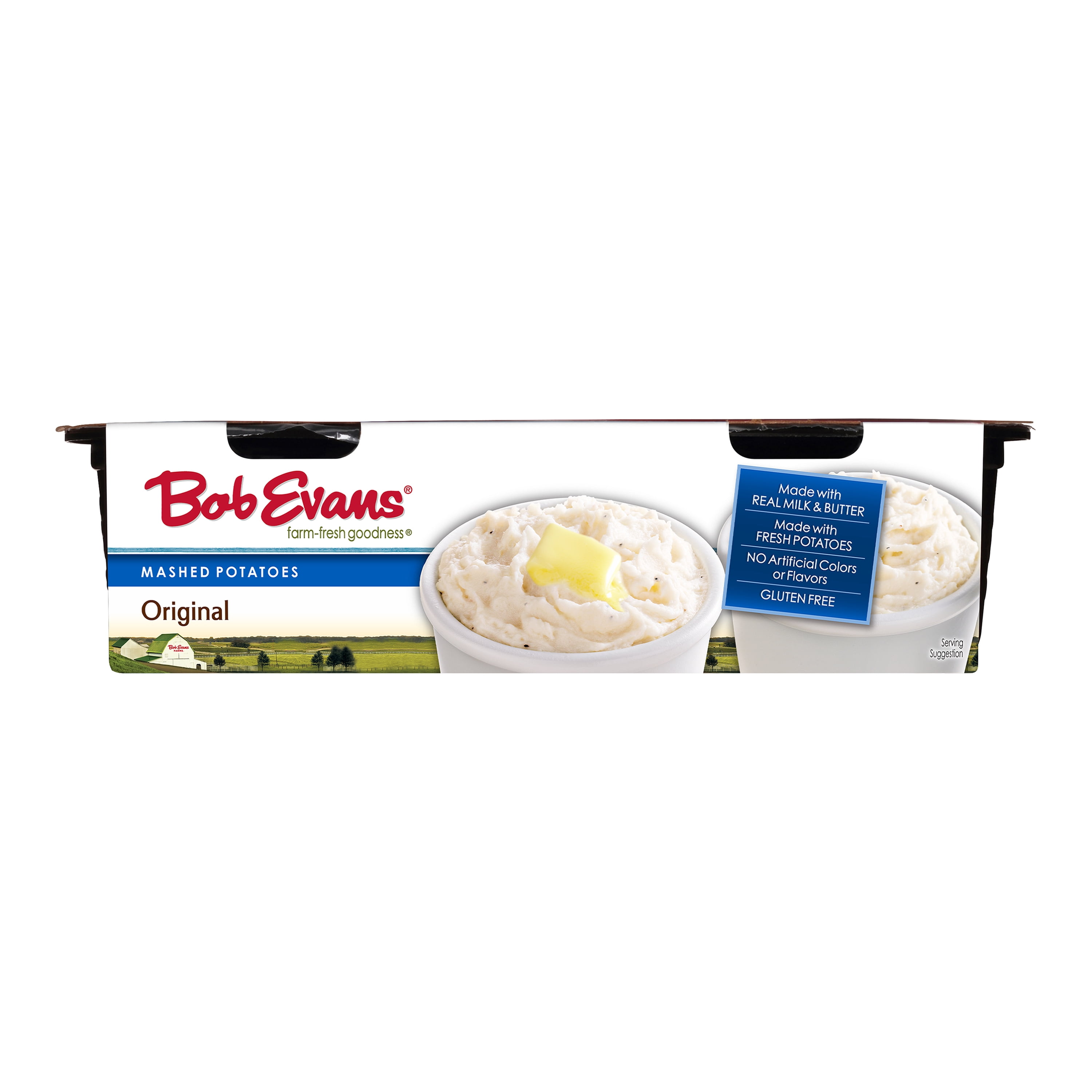 Bob Evans Gluten-Free Single Serve Original Mashed Potatoes, 12 oz, 2 Ct Cups