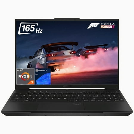 ASUS TUF A16 Gaming Laptop, 16" WUXGA 165Hz Display, AMD 8-Core Ryzen 7 7735HS, AMD Radeon RX 7600S (Beat GeForce RTX 3050 Ti), 32GB DDR5, 2TB PCIe 4.0, RGB Keyboard, Wi-Fi 6, RJ-45, HDMI, Win 11 Pro