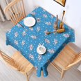 thumbnail image 2 of Pioneer Flower Floral Print Pattern Square Tablecloth, Waterproof Wipeable Spillproof Washable Table Cover for Home Kitchen Party Decor, 52"x52", 2 of 6