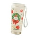 thumbnail image 5 of Taza de café con aislamiento navideño, vaso térmico a prueba de fugas, 500 ml, portátil, para viajes Patrón de Santa, 5 of 9