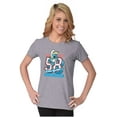 thumbnail image 4 of Vintage Varsity Cheerleader Smurfette Women's Graphic T Shirt Tees Brisco Brands L, 4 of 5