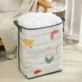 thumbnail image 1 of Storage Basket Household Oversized Foldable Drawstring Beam Closure Cloth Quilt Bag Squares Dirty Clothes Basket Storage Box Multicolor, 1 of 6