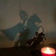 thumbnail image 5 of Halloween Candle Holder Table Decoration - Funny Shadow Stand (Headless Horseman) - F, 5 of 7