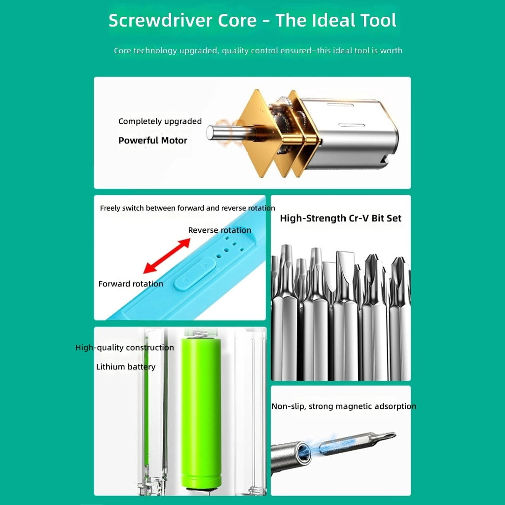 With Powerful Motor For Home And Professional Repair 42 In 1 Electric Screwdriver Set