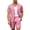 Watermelon Red@GC@, variant on Mens 2 Peice Summer Outfits Plaid Short Sleeve Suit Jacket Shorts Sets Casual Formal Business Suits