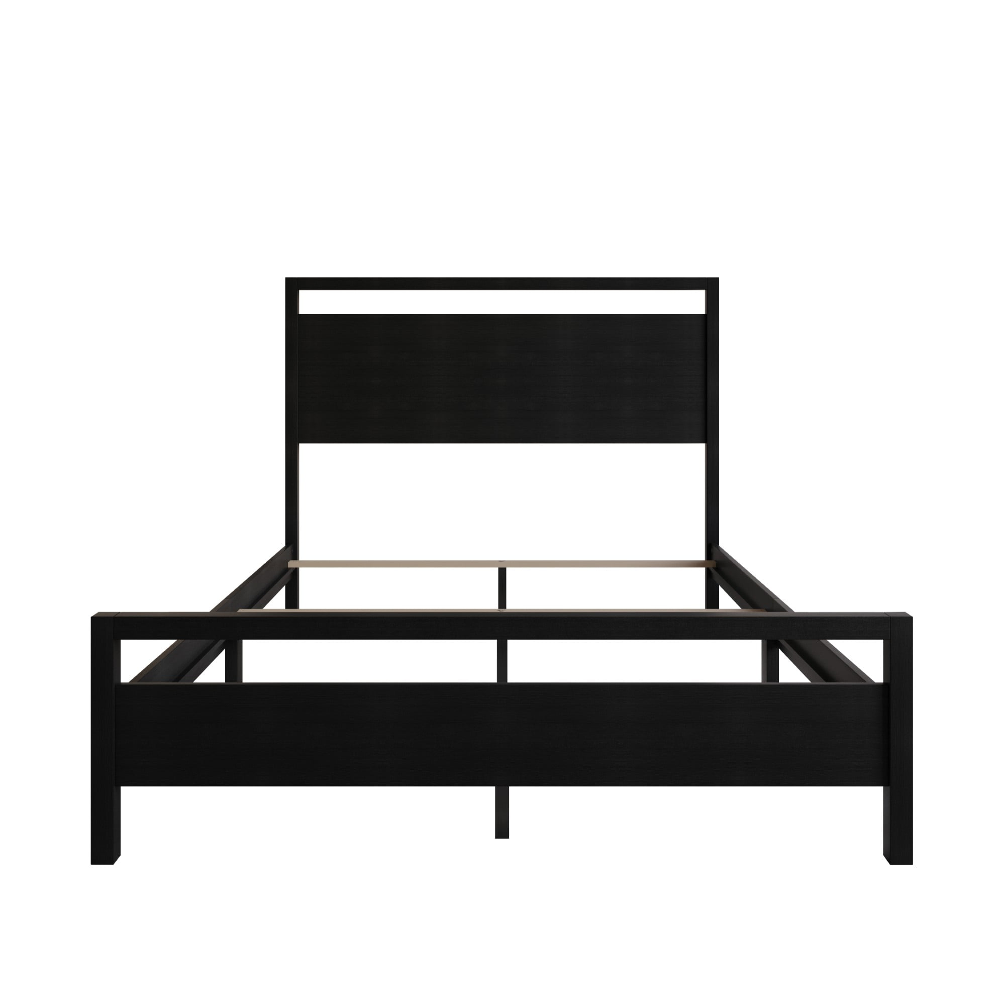 Ontario Panel Bed for Adult, Clean and Chic Modern Bed Frame, Perfect for Cozy Setups, Neutral Homes & Simple Interior Styles, Box Spring Required