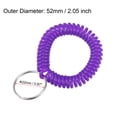 thumbnail image 2 of Unique Bargains Spiral Keychain, 8 Pack Plastic Wrist Stretchable Key Holder Lanyard, 8 Colors, 2 of 5
