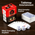 thumbnail image 3 of BESTSKY 2026 New Family Party Card Mahjong Game Set Silent Soft Tiles for Home Travel Team Building Tabletop Entertainment for Family,Travel,Party,Team Building,Game Night, 3 of 7