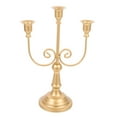 thumbnail image 3 of Masteelf  European Style 3-arms Candlestick Retro Decor Candelabras Golden, 3 of 7