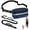 Navy, variant on PetAmi Hands Free Dog Leash, Dog Running Leash Belt for Walking Jogging, Dog Waist Zipper Pouch Fanny Pack with Poop Bag Dispenser, Dual Padded Handle Bungee Leash for Small Medium Large Dogs, Single