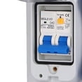 thumbnail image 3 of Weatherproof Dual German Power Socket with 230V 40A 1P+N Circuit Breaker for Indoor and Outdoor Use, 3 of 6