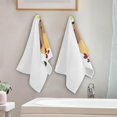 thumbnail image 4 of Autumn Hedgehog Leaves Hand Towels, Fall Forest Animal Kitchen Towel Ultra Soft and Absorbent,Decorative Fingertip Face Towel for Bathroom Hotel, 2 PCS, 28.3"x 14.4", 4 of 6