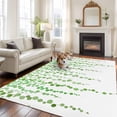 thumbnail image 2 of Large Area Rugs for Living Room Bedroom, Green Polka Dots 5'x8' Rug Washable Carpet Runner Indoor Outdoor, Vintage Abstract Art Watercolor Non Slip Floor Mats Rug for Kitchen, Bathroom, 2 of 8