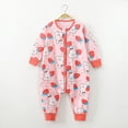 thumbnail image 2 of CAUYDY 0 3 6 9 Months 1T 2T Baby Boys Romper Infant Long Sleeve Sleepers for Girls Preemie Fall Winter Pajamas Newborn Clothes Sizes 3-4 Years,Red, 2 of 4