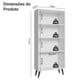 thumbnail image 3 of Mueble Armario de Vidrio Madesa 2 Puertas Con Pies BB 03, 3 of 5