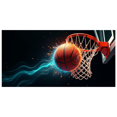 thumbnail image 1 of Basketball Themed Dynamic Background Backdrop Banner with Ball Dunking into Hoop Party Decorations for Sports Events Basketball Parties Photo Booths Team Celebrations, 1 of 4