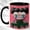 Black, variant on Crying Cloud Face Coffee Mug, Cartoon Weather Mug, Ceramic 11 oz