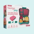 thumbnail image 7 of Bentgo® Pop - Leak-Proof Lunch Box & Removable Divider for Ages 8+ & Teens - Lunch Container Holds 5 Cups of Food; 3-4 Compartments; Microwave/Dishwasher Safe; 2 Year Warranty (Bright Coral/Teal), 7 of 7