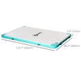 thumbnail image 3 of Outsunny 10' x 7' Water Inflatable Floating Dock with Air Pump, Blue&Green, 3 of 9