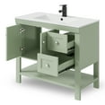 thumbnail image 5 of Eclife 36" Single Bathroom Vanity With Integrated Sink Top, 2-door Cabinet And 2 Drawers, Hand Paint, 5 of 9