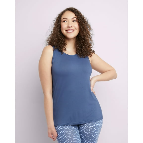 Maidenform Scoopneck Tank Top - Chateau Blue - Women's Size Small