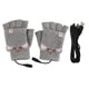thumbnail image 1 of Guantes calefactables USB para hombre y mujer, de invierno, tejidos, sin dedos, para oficina, color gris, 1 of 14