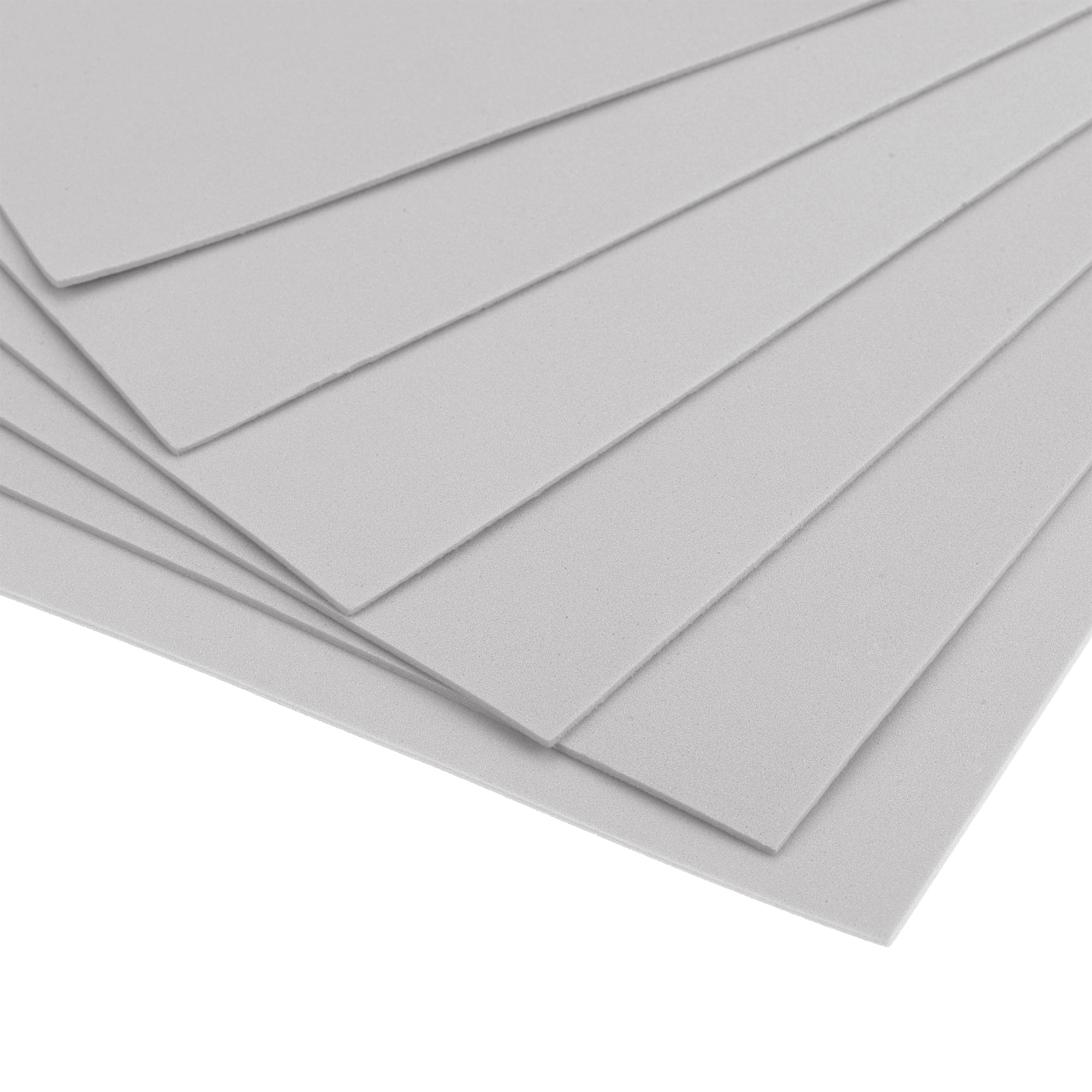 Uxcell Light Grey EVA Foam Sheets 11 x 8 inch 1.8mm Thickness for Crafts DIY Projects, 24 Pack