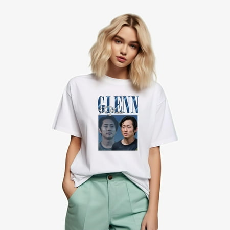 Glenn Rhee Vintage 90s Walking Dead Steven Yeun T-Shirt for men & women up to size 5XL